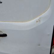 FORD TRANSIT 350 2021 MK9 O/S R DRIVER DOOR (FEW DENTS)