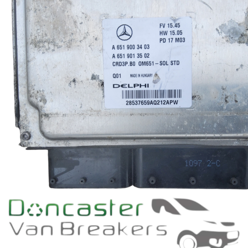 MERCEDES SPRINTER 2.1 ENGINE ECU A6519003403 5