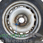PEUGEOT PARTNER / BERLINGO 2016 STEEL WHEEL AND TYRE 195/65/R15 BUDGET TYRE 8MM TREAD