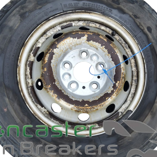 PEUGEOT BOXER 2019 STEEL WHEEL AND TYRE 215/70/R15 BRIDGESTONE TYRE 8MM TREAD