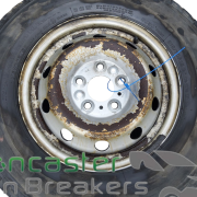 PEUGEOT BOXER 2019 STEEL WHEEL AND TYRE 215/70/R15 BRIDGESTONE TYRE 8MM TREAD