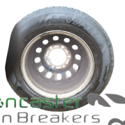 FORD TRANSIT LUTON 2020 STEEL WHEEL AND TYRE 195/75/R16C GOOD YEAR 4MM TREAD TWIN WHEEL