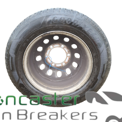FORD TRANSIT LUTON 2020 STEEL WHEEL AND TYRE 195/75/R16C GOOD YEAR 4MM TREAD TWIN WHEEL
