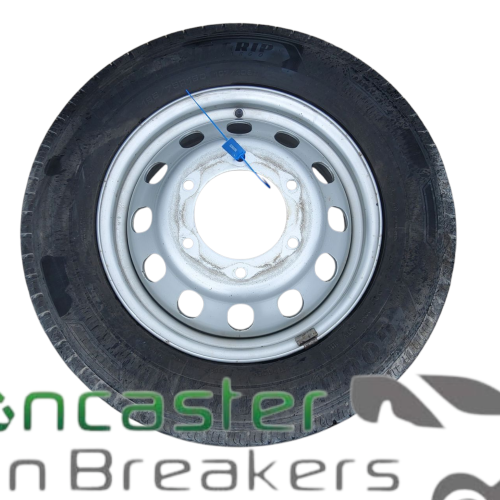 FORD TRANSIT LUTON 2020 STEEL WHEEL AND TYRE 195/75/R16C GOOD YEAR 4MM TREAD TWIN WHEEL