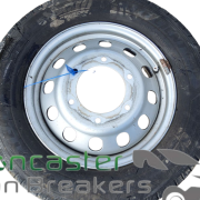 FORD TRANSIT LUTON 2022 STEEL WHEEL AND TYRE 195/75/R16C GOOD YEAR 5MM TREAD TWIN WHEEL