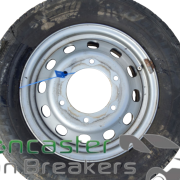 FORD TRANSIT LUTON 2022 STEEL WHEEL AND TYRE 195/75/R16C GOOD YEAR 5MM TREAD TWIN WHEEL