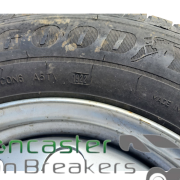 FORD TRANSIT LUTON 2022 STEEL WHEEL AND TYRE 195/75/R16C GOOD YEAR 5MM TREAD TWIN WHEEL