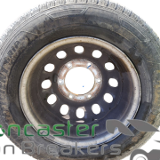 FORD TRANSIT LUTON 2022 STEEL WHEEL AND TYRE 195/75/R16C GOOD YEAR 5MM TREAD TWIN WHEEL