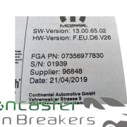 PEUGEOT BOXER / RELAY 2019 RADIO DISPLAY SCREEN 07356977830