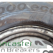 PEUGEOT BOXER/RELAY 2018 STEEL WHEEL AND TYRE 215/75R16C 16:24 5MM TREAD
