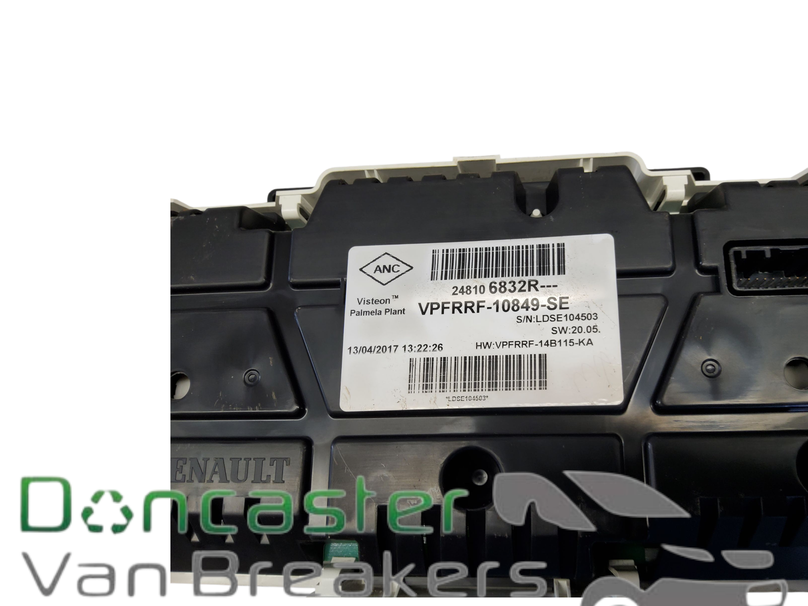 RENAULT TRAFFIC/VIVARO B 1.6 DTI 2017 INSTRUMENT CLUSTER 248106832R