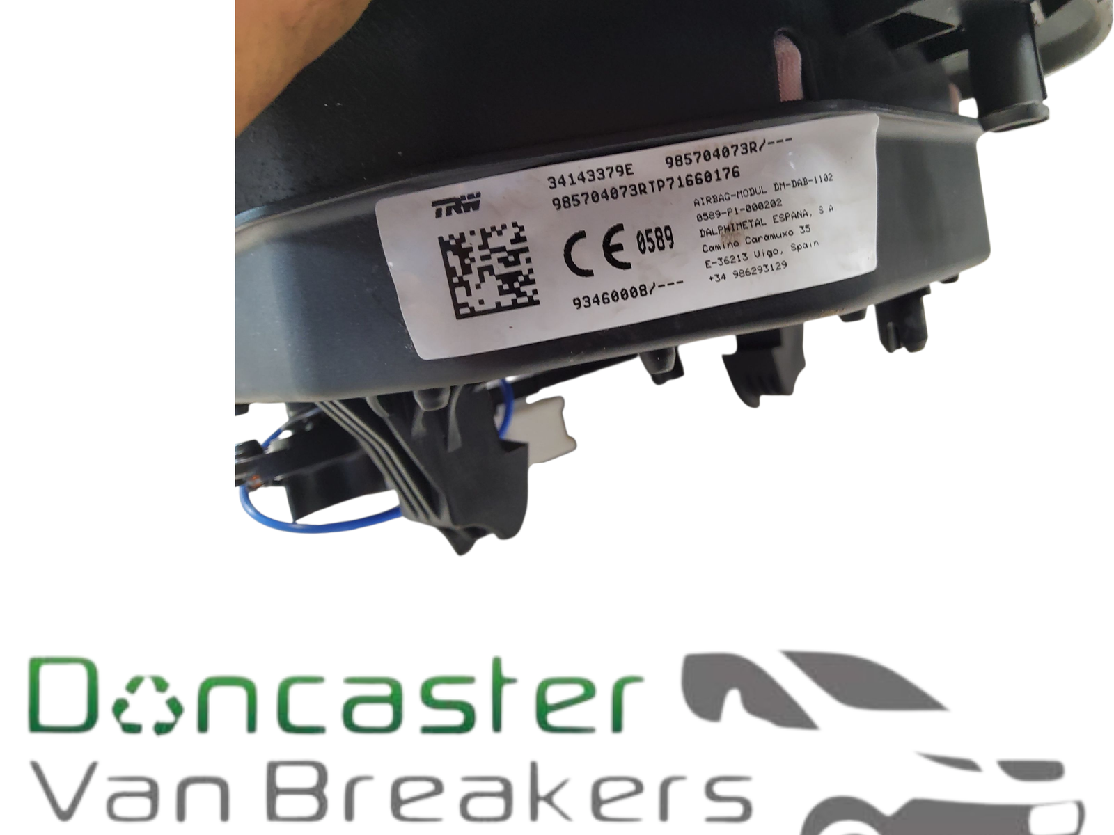 RENAULT TRAFFIC STEERING WHEEL ABAG 2017 985704073R