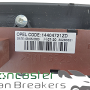 PEUGEOT BOXER / RELAY 2023 HAZARD SWITCH PANEL 14404721ZD