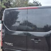 FORD TRANSIT CUSTOM 2023 PAIR OF REAR DOORS WITH CAMERA BLACK