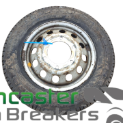 FORD TRANSIT LUTON 2018 DUAL WHEEL STEEL WHEEL AND TYRE 195/75R/16C MICHELIN 9MM TREAD