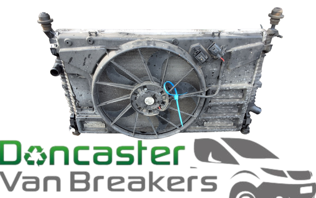 Front Radiator Van FORD TRANSIT CUSTOM 2019 2.0 EURO 6 WATER RADIATOR WITH FAN GK218005BC ...