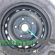 FORD TRANSIT CUSTOM 15″ WHEEL AND UNUSED GOODYEAR 215/65/16 TYRE