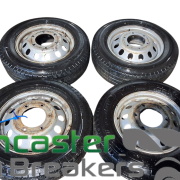 FORD TRANSIT LUTON 2018 SET OF 4 STEEL WHEEL AND TYRE 195/75/R16C BUDGET TYRES