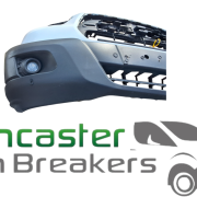 FORD TRANSIT CUSTOM 350 2019 MK8 COMPLETE FRONT BUMPER WITH SLAM PANEL AND SPOT LIGHTS