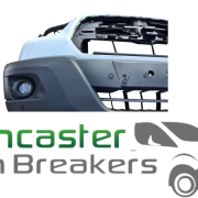 FORD TRANSIT CUSTOM 350 2019 MK8 COMPLETE FRONT BUMPER WITH SLAM PANEL AND SPOT LIGHTS