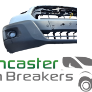 FORD TRANSIT CUSTOM 350 2019 MK8 COMPLETE FRONT BUMPER WITH SLAM PANEL AND SPOT LIGHTS