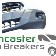 FORD TRANSIT CUSTOM 350 2019 MK8 COMPLETE FRONT BUMPER WITH SLAM PANEL AND SPOT LIGHTS