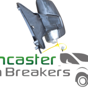 FORD TRANSIT CUSTOM 2021 N/S PASSENGER MIRROR IN DARK GREY JK21-17E714-LA