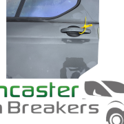 FORD TRANSIT CUSTOM 2020 N/S PASSENGER FRONT DOOR IN DARK GREY