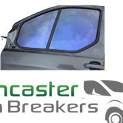 FORD TRANSIT CUSTOM 2020 N/S PASSENGER FRONT DOOR IN DARK GREY