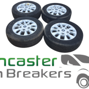 FORD TRANSIT CUSTOM ALLOY WHEELS AND TYRES GOOD TRED 215/65/16