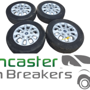 FORD TRANSIT CUSTOM ALLOY WHEELS AND TYRES GOOD TRED 215/65/16